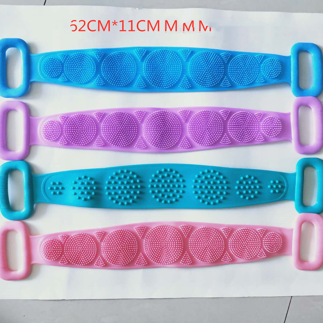 Double-sided silicone rubbing towel