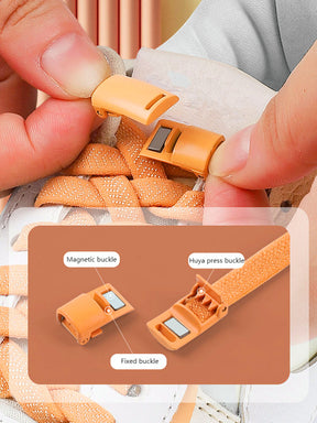 Magnetic no-tie shoe laces, alternative view