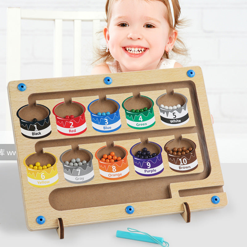Wooden/Magnetic Colour Sorting and Counting Toy