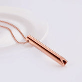 Breathing regulator necklace with a mouthpiece tip, additional view 7.