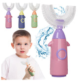 U-shaped Manual Child's Toothbrush. Handcrafted from food-grade silicone.